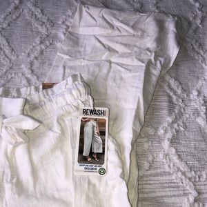 NWT Rewash Brand Paper Bag Wide Leg Crop Pants